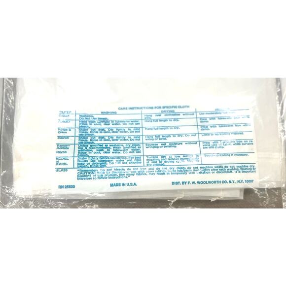 Vintage 3 Lot Woolworths Happy Home Tailored Curtain Panels 42" x 63" White NOS - Picture 4 of 9